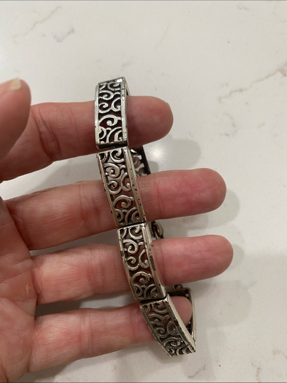 Brighton Silver Filigree Link Bracelet - Silver - Picture 5 of 6